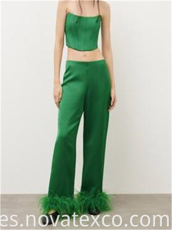 Feather Edge Long Pants Set